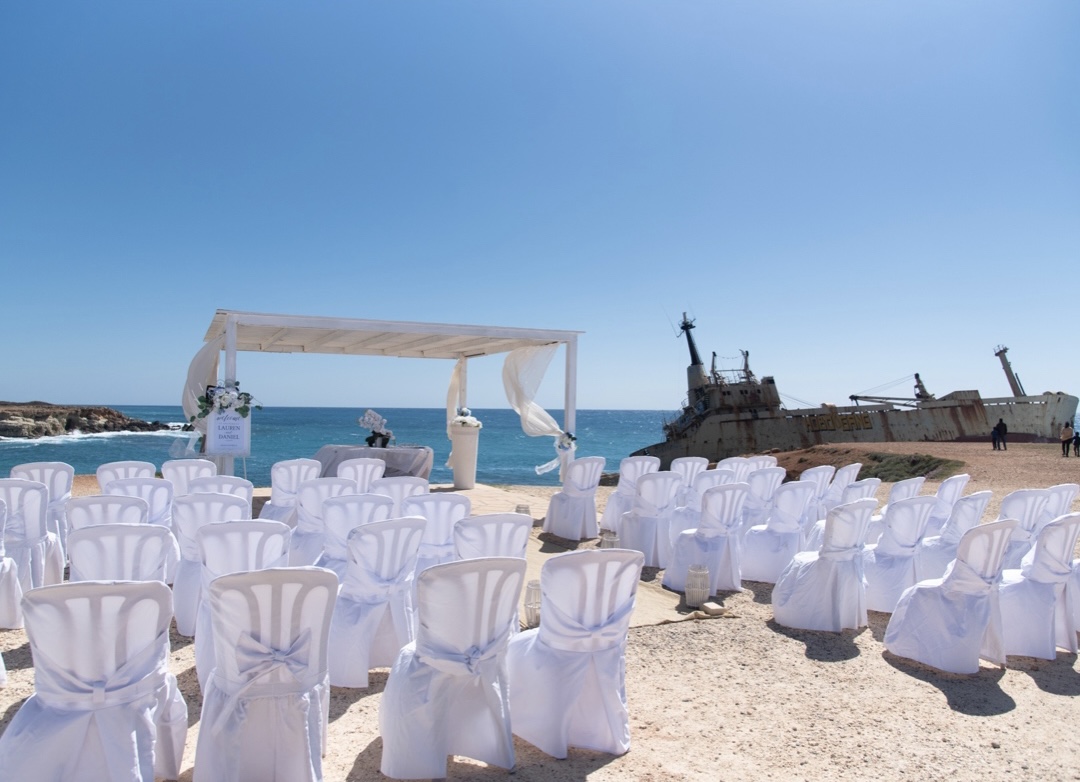 Book your wedding day in Pegeia Shipwreck 